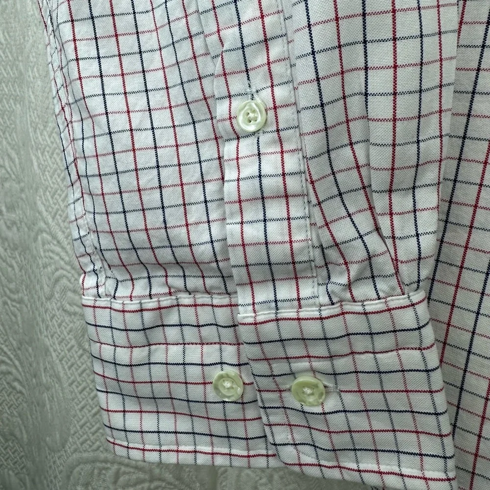 GANT Barney’s NY Rugger The Hugger Dreamy Oxford Tattersall HOBD Red NOS Shirt - Picture 5 of 15